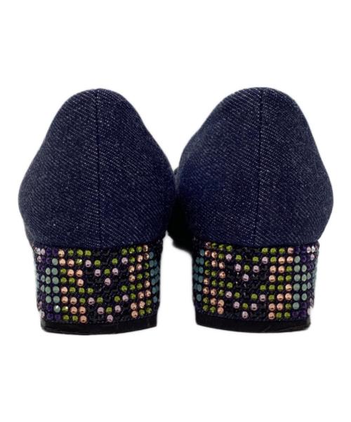 Roger Vivier（ロジェ ヴィヴィエ）Roger Vivier (ロジェ ヴィヴィエ) デニムパンプス インディゴ サイズ:37の古着・服飾アイテム