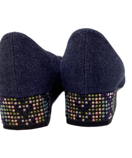 Roger Vivier（ロジェ ヴィヴィエ）Roger Vivier (ロジェ ヴィヴィエ) デニムパンプス インディゴ サイズ:37の古着・服飾アイテム