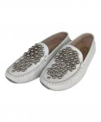 TOD'Sトッズ）の古着「ドライビングシューズ」｜ホワイト