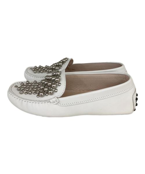 TOD'S（トッズ）TOD'S (トッズ) ドライビングシューズ ホワイト サイズ:SIZE37の古着・服飾アイテム