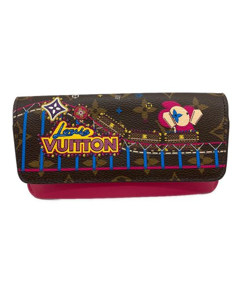 LOUIS VUITTON（ルイ ヴィトン）LOUIS VUITTON (ルイ ヴィトン) エテュイ・リュネット ウッディー ヴィヴィエンヌ ショッキングピンク・ブラウンの古着・服飾アイテム