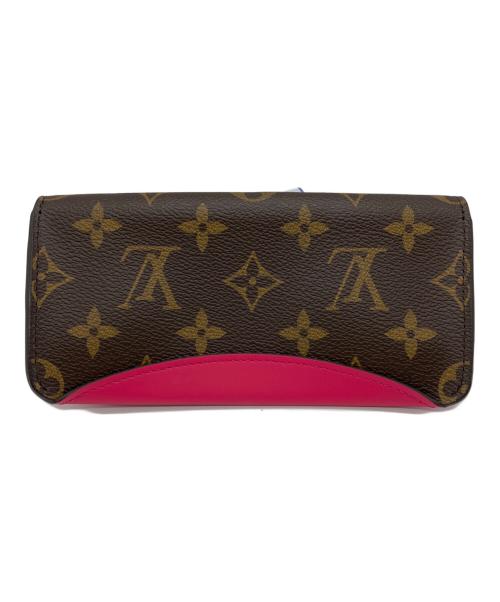 LOUIS VUITTON（ルイ ヴィトン）LOUIS VUITTON (ルイ ヴィトン) エテュイ・リュネット ウッディー ヴィヴィエンヌ ショッキングピンク・ブラウンの古着・服飾アイテム