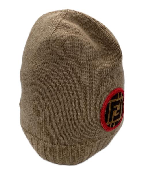 FENDI（フェンディ）FENDI (フェンディ) ニットグローブ&ニットキャップ ブラウンの古着・服飾アイテム