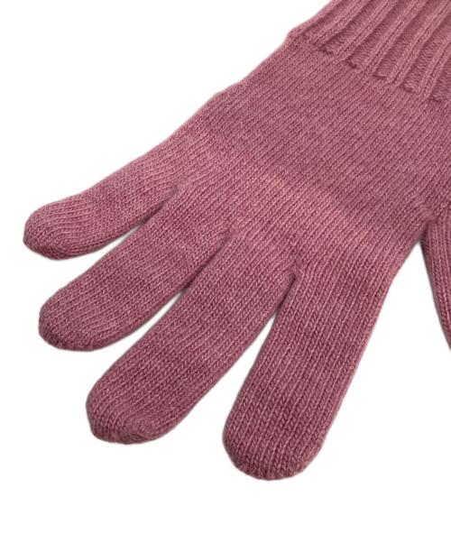 FENDI（フェンディ）FENDI (フェンディ) ニットグローブ&ニットキャップ&ストール ピンクの古着・服飾アイテム