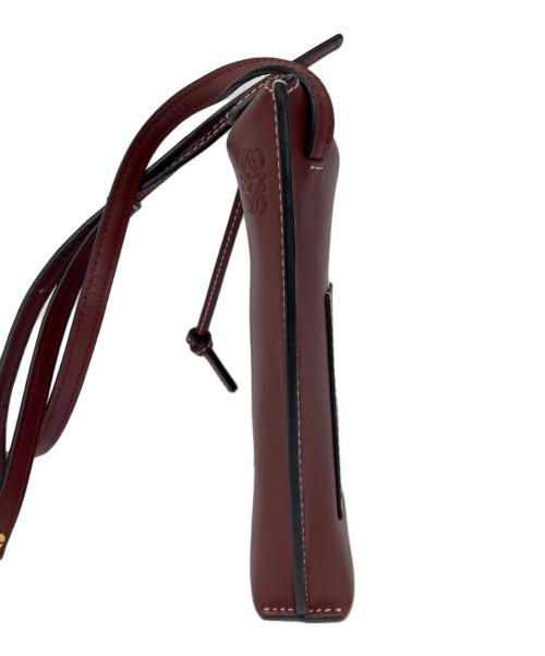 LOEWE（ロエベ）LOEWE (ロエベ) ゲートポケット ショルダーポーチ ボルドーの古着・服飾アイテム