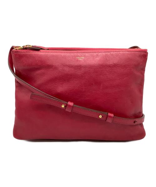 CELINE（セリーヌ）CELINE (セリーヌ) ショルダーバッグ レッドの古着・服飾アイテム