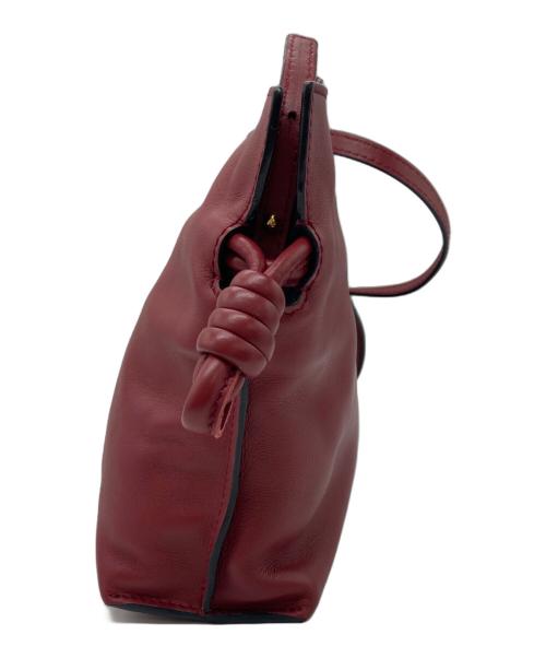 LOEWE（ロエベ）LOEWE (ロエベ) フラメンコ ノット ミニ ショルダーバッグ レッドの古着・服飾アイテム