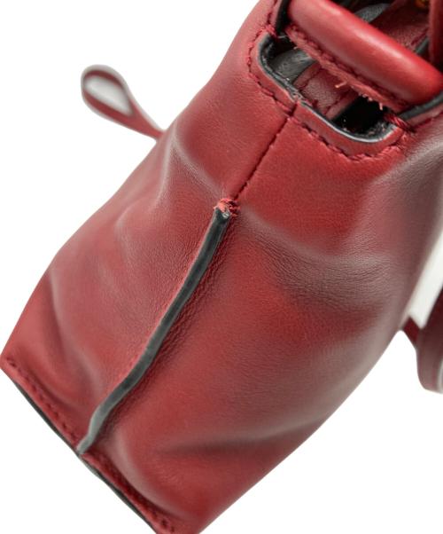LOEWE（ロエベ）LOEWE (ロエベ) フラメンコ ノット ミニ ショルダーバッグ レッドの古着・服飾アイテム