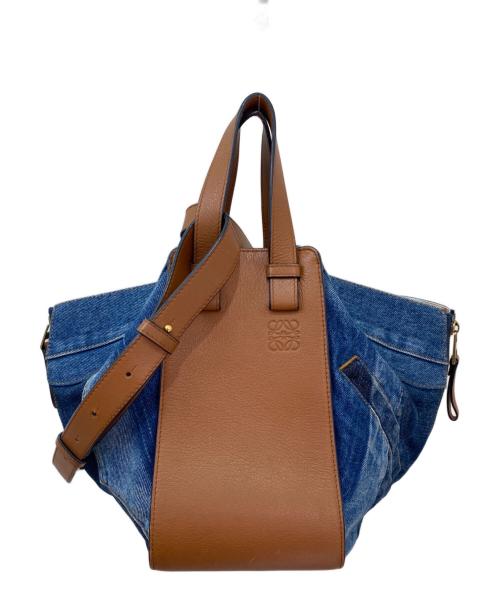 LOEWE（ロエベ）LOEWE (ロエベ) デニム ハンモックスモール デニム×タン サイズ:スモールの古着・服飾アイテム