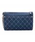 CHANEL (シャネル) ポーチ付デニムクラッチバッグ インディゴ：150000円