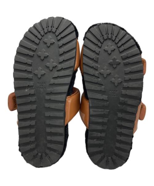 GIA BORGHINI（ジア・ボルギーニ）GIA BORGHINI (ジア・ボルギーニ) HATT サンダル ブラウン×ブラック サイズ:36の古着・服飾アイテム