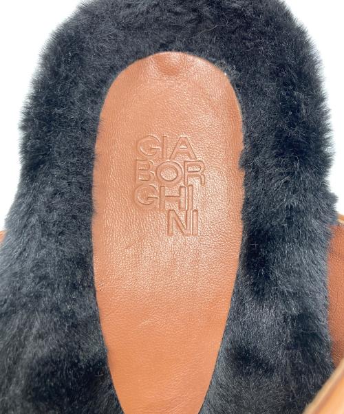 GIA BORGHINI（ジア・ボルギーニ）GIA BORGHINI (ジア・ボルギーニ) HATT サンダル ブラウン×ブラック サイズ:36の古着・服飾アイテム