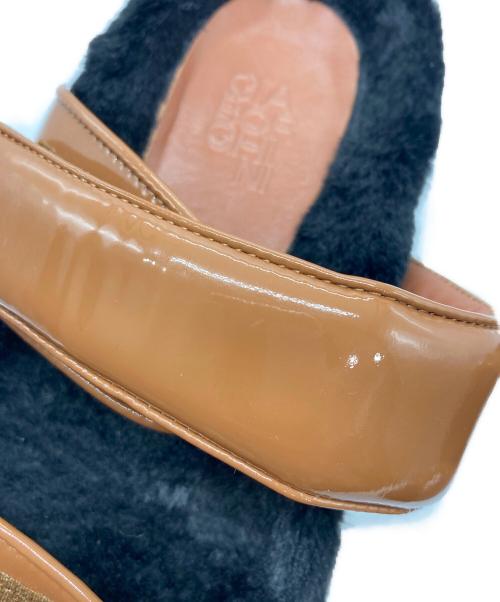 GIA BORGHINI（ジア・ボルギーニ）GIA BORGHINI (ジア・ボルギーニ) HATT サンダル ブラウン×ブラック サイズ:36の古着・服飾アイテム