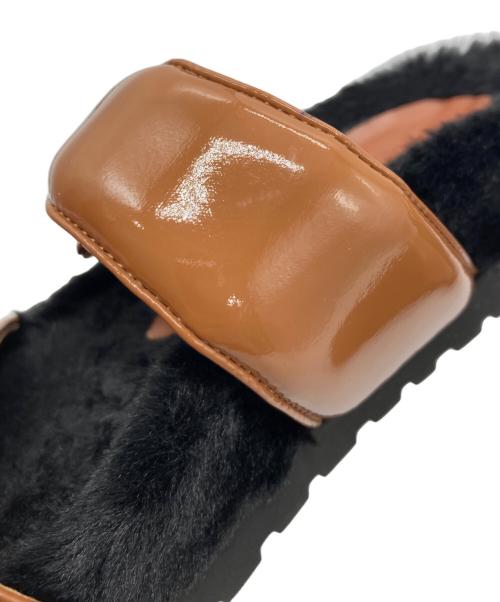 GIA BORGHINI（ジア・ボルギーニ）GIA BORGHINI (ジア・ボルギーニ) HATT サンダル ブラウン×ブラック サイズ:36の古着・服飾アイテム