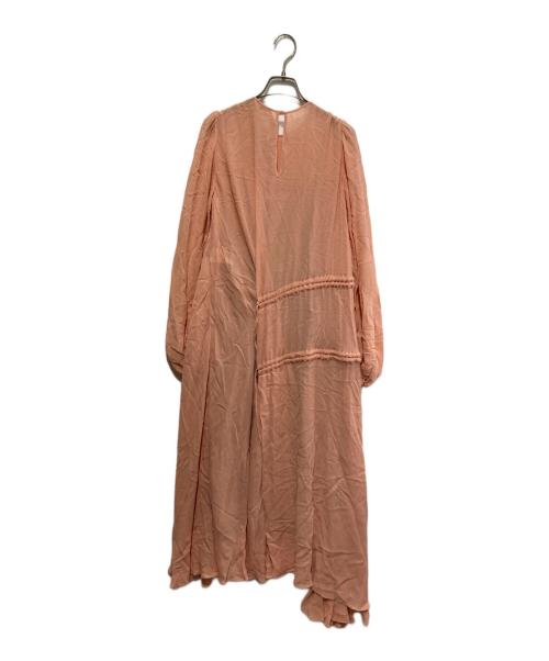 N°21 numero ventuno（ヌメロヴェントゥーノ）N°21 numero ventuno (ヌメロヴェントゥーノ) シャーリングギャザーワンピース ピンク サイズ:36の古着・服飾アイテム