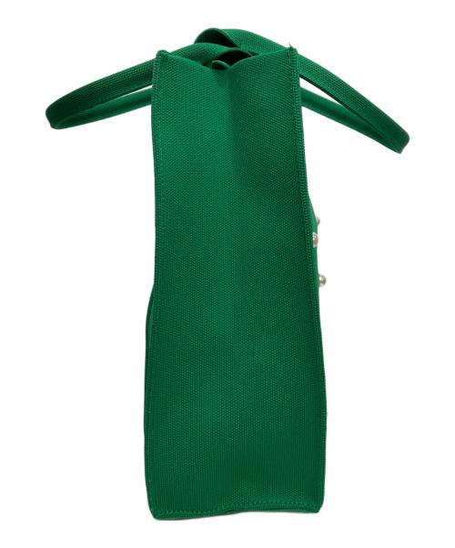 TOCCA（トッカ）TOCCA (トッカ) RHYTHM OF PEARL KNITBAG ニットバッグ グリーン 未使用品の古着・服飾アイテム