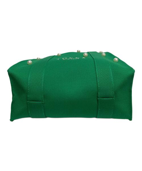 TOCCA（トッカ）TOCCA (トッカ) RHYTHM OF PEARL KNITBAG ニットバッグ グリーン 未使用品の古着・服飾アイテム