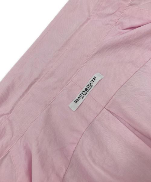 BEAUTY&YOUTH（ビューティーアンドユース）BEAUTY&YOUTH (ビューティーアンドユース) コットンオックス レギュラーシャツ ピンク サイズ:Freeの古着・服飾アイテム