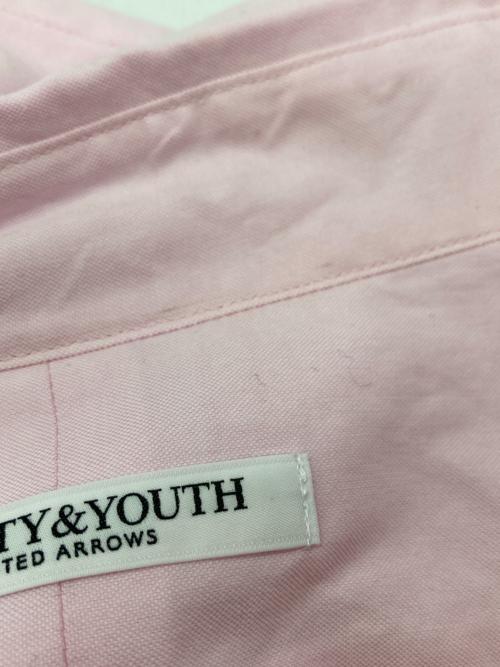 BEAUTY&YOUTH（ビューティーアンドユース）BEAUTY&YOUTH (ビューティーアンドユース) コットンオックス レギュラーシャツ ピンク サイズ:Freeの古着・服飾アイテム