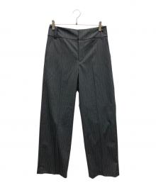 M TO R（ムウトアール）の古着「PINSTRIPE STRAIGHT PANTS」｜グレー