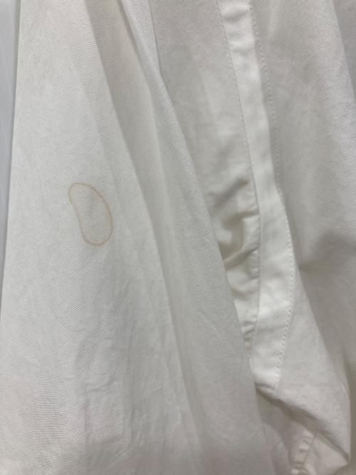 edition（エディション）Edition (エディション) THOMAS MASON (トーマスメイソン) コットン バンドカラーオーバーシャツ ホワイト サイズ:34の古着・服飾アイテム