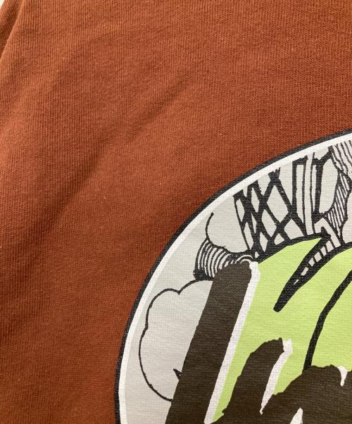 holiday（ホリデー）HOLIDAY (ホリデー) MINI SWEAT CREW-NECK TOPS ブラウン サイズ:FREEの古着・服飾アイテム