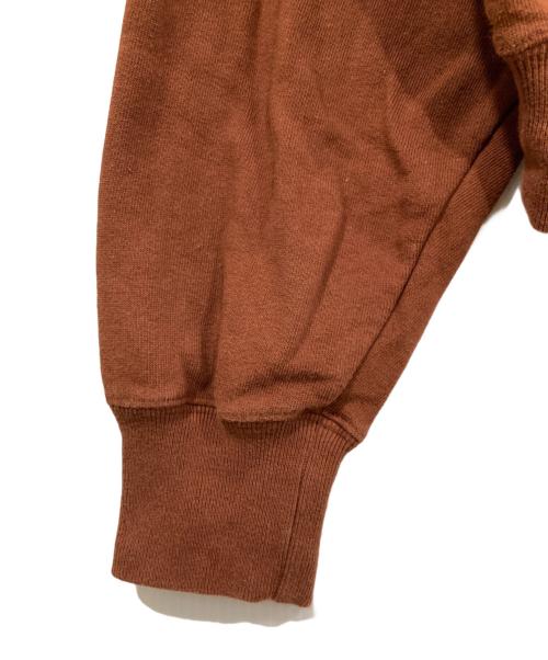 holiday（ホリデー）HOLIDAY (ホリデー) MINI SWEAT CREW-NECK TOPS ブラウン サイズ:FREEの古着・服飾アイテム