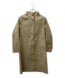 MACKINTOSH（マッキントッシュ）の古着「ゴム引きフーデッドコート」｜ベージュ