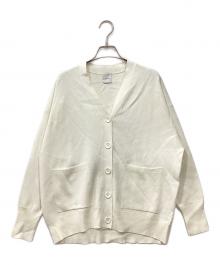 Spick and Span（スピック＆スパン）の古着「C/ACダブルジャガードカーディガン」｜ホワイト