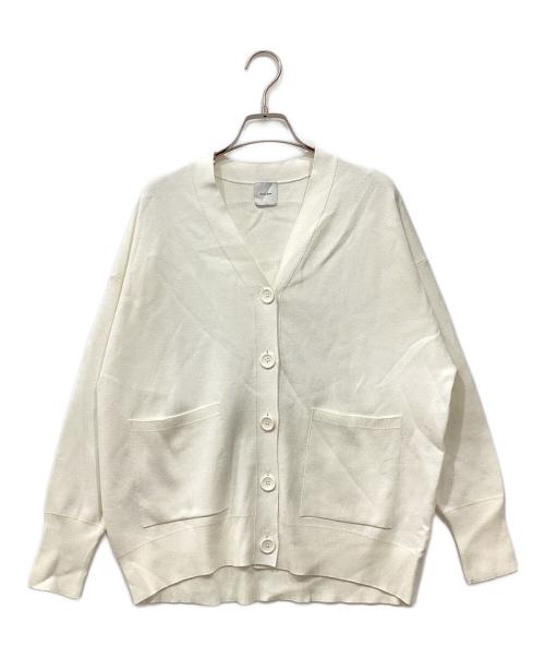 Spick and Span（スピック＆スパン）Spick and Span (スピック＆スパン) C/ACダブルジャガードカーディガン ホワイト サイズ:Freeの古着・服飾アイテム
