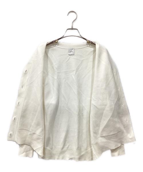 Spick and Span（スピック＆スパン）Spick and Span (スピック＆スパン) C/ACダブルジャガードカーディガン ホワイト サイズ:Freeの古着・服飾アイテム
