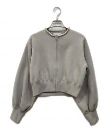 CELFORD（セルフォード）の古着「パール付きジャージーブルゾン」｜グレー