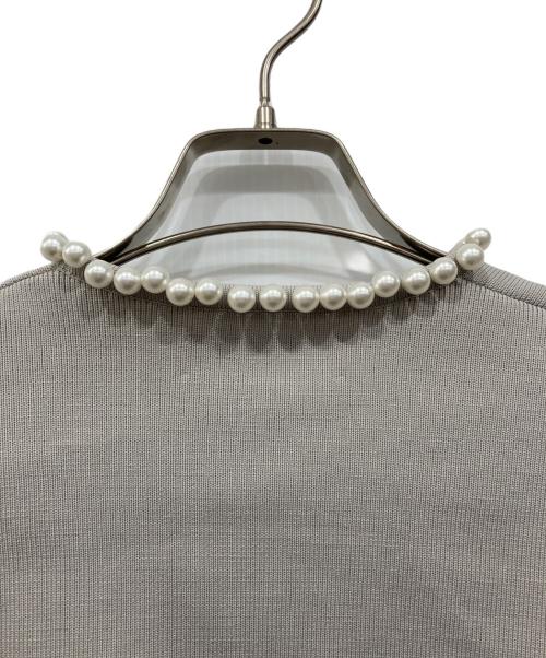 CELFORD（セルフォード）CELFORD (セルフォード) パール付きジャージーブルゾン グレー サイズ:38の古着・服飾アイテム