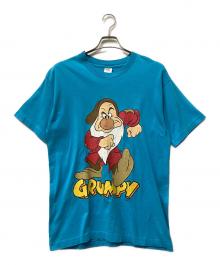 FRUIT OF THE LOOM（フルーツオブザルーム）の古着「Grumpy 両面プリントTシャツ」｜ブルー