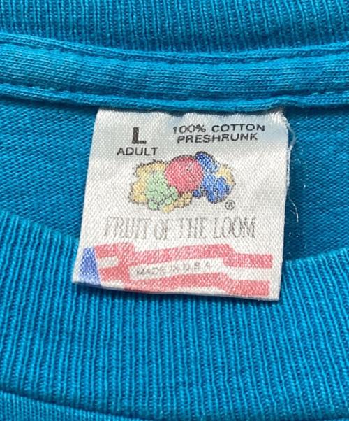 FRUIT OF THE LOOM（フルーツオブザルーム）FRUIT OF THE LOOM (フルーツオブザルーム) Grumpy 両面プリントTシャツ ブルー サイズ:Lの古着・服飾アイテム