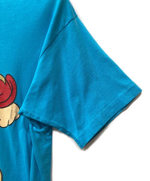 FRUIT OF THE LOOM（フルーツオブザルーム）FRUIT OF THE LOOM (フルーツオブザルーム) Grumpy 両面プリントTシャツ ブルー サイズ:Lの古着・服飾アイテム