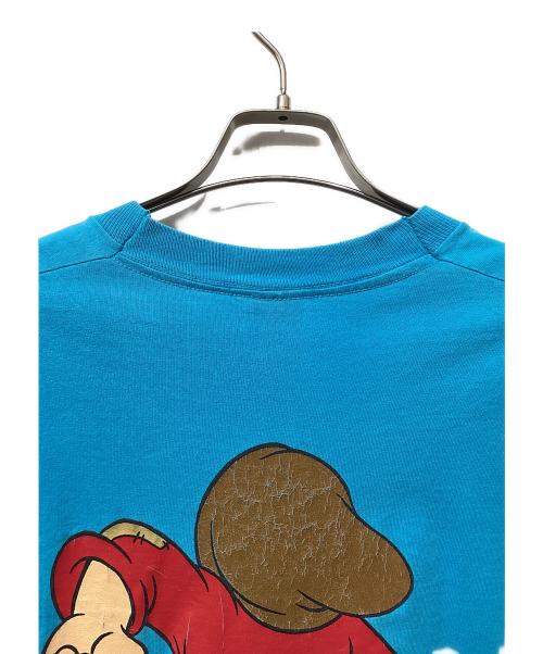 FRUIT OF THE LOOM（フルーツオブザルーム）FRUIT OF THE LOOM (フルーツオブザルーム) Grumpy 両面プリントTシャツ ブルー サイズ:Lの古着・服飾アイテム