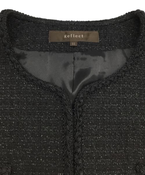 ReFLEcT（リフレクト）ReFLEcT (リフレクト) ツイードセットアップ ブラック サイズ:11の古着・服飾アイテム