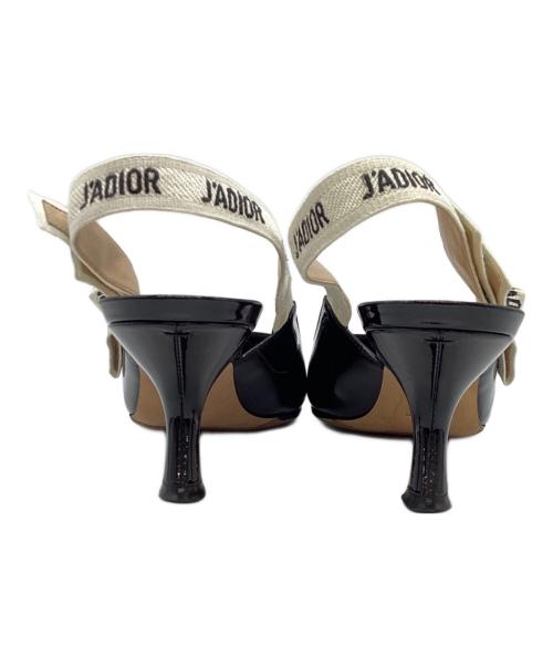 Christian Dior（クリスチャン ディオール）Christian Dior (クリスチャン ディオール) J'ADIOR スリングバックパンプス ブラック サイズ:37の古着・服飾アイテム