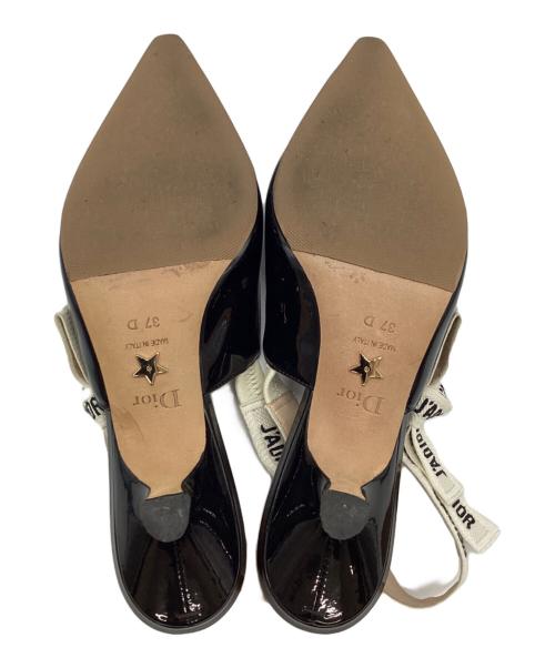 Christian Dior（クリスチャン ディオール）Christian Dior (クリスチャン ディオール) J'ADIOR スリングバックパンプス ブラック サイズ:37の古着・服飾アイテム