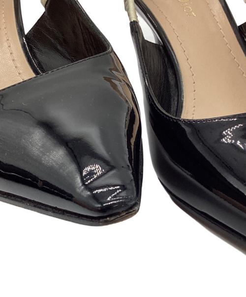 Christian Dior（クリスチャン ディオール）Christian Dior (クリスチャン ディオール) J'ADIOR スリングバックパンプス ブラック サイズ:37の古着・服飾アイテム