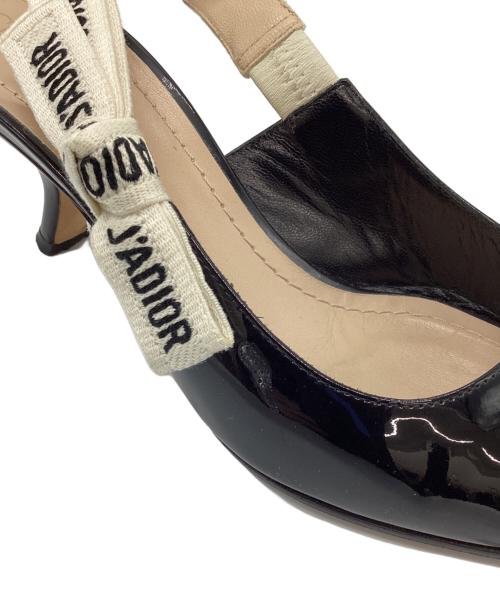 Christian Dior（クリスチャン ディオール）Christian Dior (クリスチャン ディオール) J'ADIOR スリングバックパンプス ブラック サイズ:37の古着・服飾アイテム