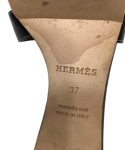 HERMES（エルメス）HERMES (エルメス) oasis / オアジス サンダル ブラック サイズ:37の古着・服飾アイテム