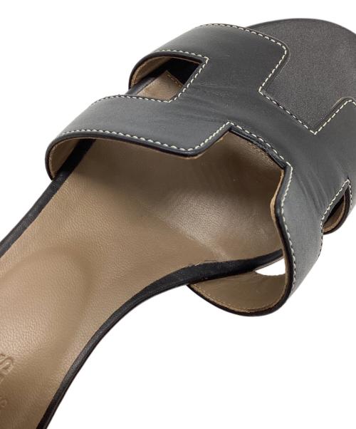 HERMES（エルメス）HERMES (エルメス) oasis / オアジス サンダル ブラック サイズ:37の古着・服飾アイテム