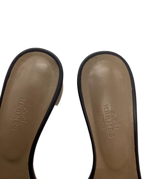 HERMES（エルメス）HERMES (エルメス) oasis / オアジス サンダル ブラック サイズ:37の古着・服飾アイテム