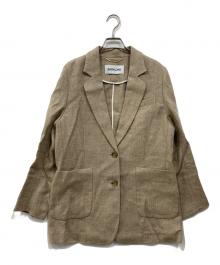 BABYLONE（バビロン）の古着「ヘビーリネンジャケット」｜ベージュ