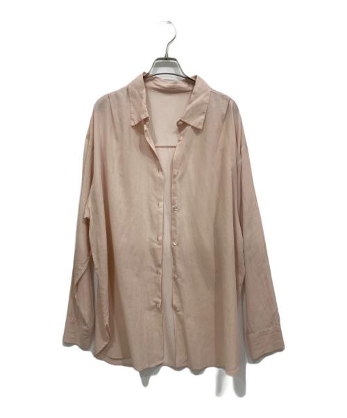 rihko（リーカ）rihko (リーカ) シアーシャツ ピンク サイズ:Freeの古着・服飾アイテム