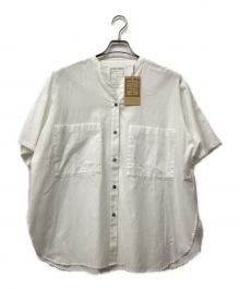 BEARDSLEY（ビアズリー）の古着「シアストライプ2WAYシャツ」｜ホワイト