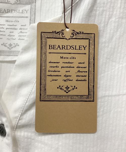BEARDSLEY（ビアズリー）BEARDSLEY (ビアズリー) シアストライプ2WAYシャツ ホワイト サイズ:Ｆの古着・服飾アイテム