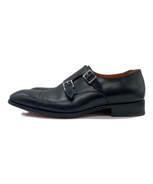 Santoni（サントーニ）Santoni (サントーニ) モンクストラップシューズ ブラック サイズ:8の古着・服飾アイテム